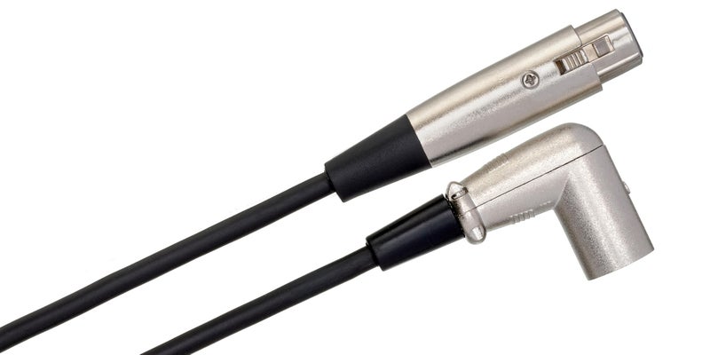 Hosa XRR-115 Balanced Interconnect, XLR3F to Right-angle XLR3M, 15 Feet - Image 4